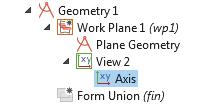 2 In the Model Builder, expand the View 2 node and click Axis. 3 In the Settings window for Axis: Under Axis: - In the x minimum and y minimum fields, enter -0.01.