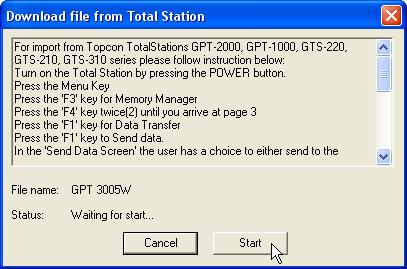 Import Using Explorer Total Station Import from Topcon and Sokkia Digital Level using Windows Explorer 1.