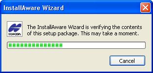Installing Topcon Link 2. The InstallAware Wizard starts up: 3. Click Next to start the installation process. 4.