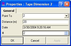 Edit the tape dimension s start and end point. 3. Click Ok to save. Figure 6-43. Edit Properties for the Tape Dimension Edit Right Panel Dimension Properties 1.