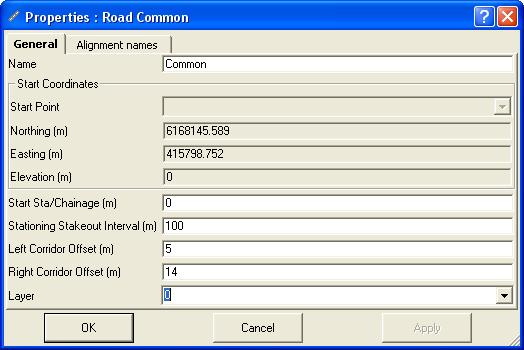 To edit the properties for a road, double-click the desired road in the left panel of the Roads tab: 2.