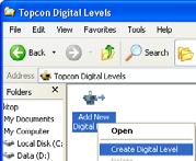 Topcon and Sokkia Total Stations Parameters for the digital level must be set up using Windows  See Adding a