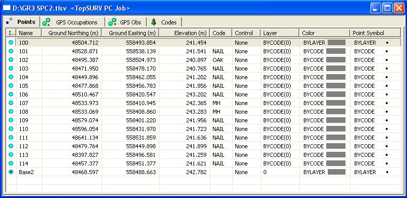 The Tabular view groups data based on type and displays the information in a series of tables on