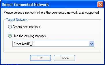Select Network Connect to connect to the Network Port.