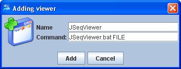jorca allows the user associate programs with datatypes, these programs are called viewers, because most of them