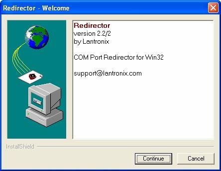 8.2 Installing Com Port Redirector Installation Instructions 1. To install Com Port Redirector, If Com Port Redirector is on a CD-ROM, insert the CD-ROM into the computer s CD-ROM drive.