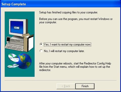 Figure 8-6. Setup Complete Dialog Box 8. Click Finish to complete the installation and reboot your computer.