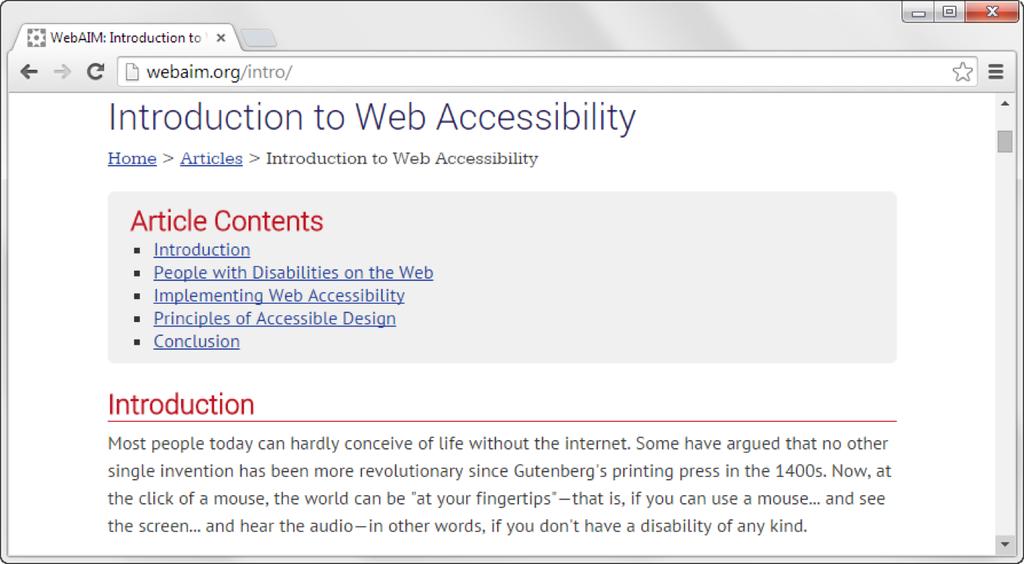 IDM 221: Web Authoring I 10 There are many information sources on accessibility, we'll review the