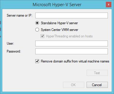 In the Server name or IP box, type the hostname or IP address of the server (type. for localhost). 4.