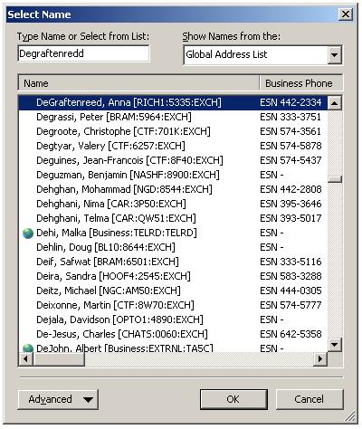 Initiating a call using Call Directory The Call Directory feature allows you to call any person listed in any Address Book available to Microsoft Outlook.
