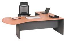 (diameter table) left or right hand table p-shape desk,