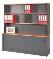 credenzas & bookcases academy credenza 25mm thick melamine Sliding door, adjustable shelf