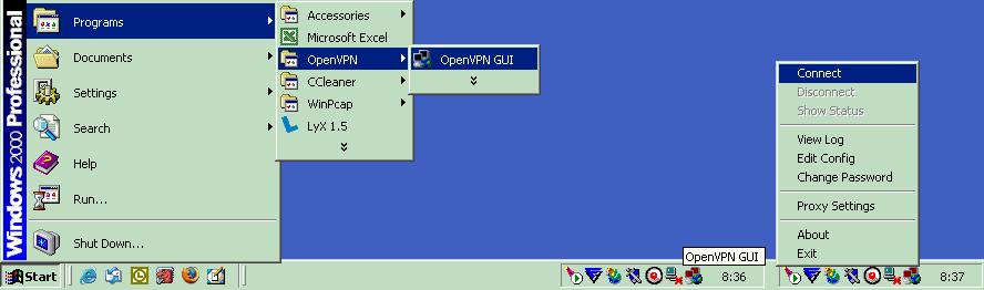 Chapter 4 Configuring Windows client This chapter describes how to configure OpenVPN client running on Windows. 4.1 Requirements Requirements are OpenVPN software installed from download page http://openvpn.