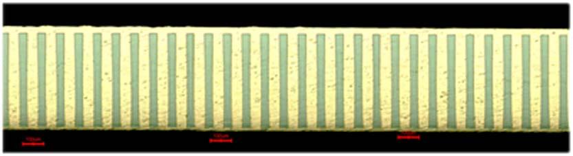 Substrate size Thickness 400µm 50µm TSVs on 200µm