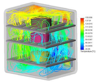 SolidWorks Flow Simulation makes it easy to calculate the pressures at the openings and through the entire model a level of comprehensive information that cannot easily be obtained through physical