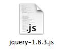 If it brings up a file download, go ahead and save it in your newly created js folder.