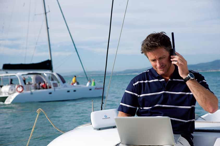 External Handset Antennas Thuraya XT-Hotspot For improved satellite signal reception when used on the move (e.g. in boats or cars) or in areas at the edge of the Thuraya coverage.