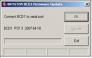 BCD-1 CD PLAYER 4) Upon execution the 1st dialog box at the right will be displayed.