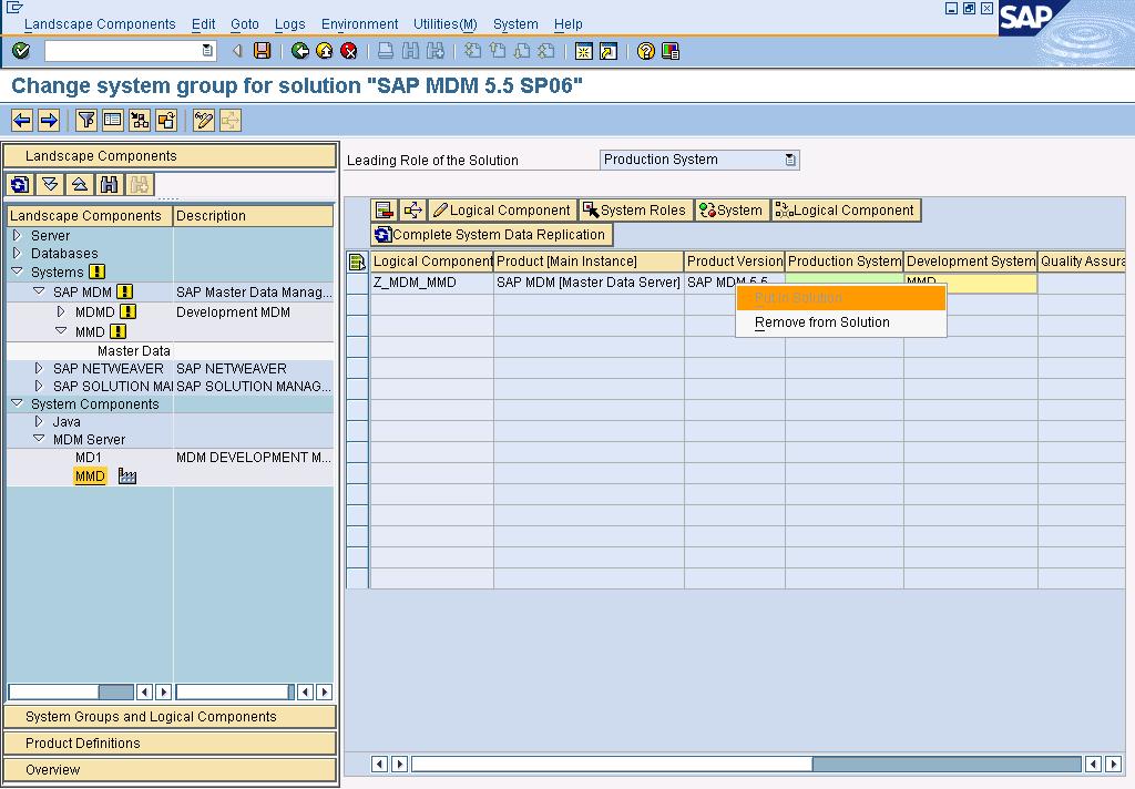Step 5) Check the MDM CCMS Template on Solution Manager TCODE - RZ20