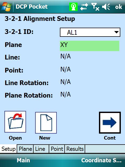 DCP Pocket 321 Alignment (2/2) The status of the required alignment features