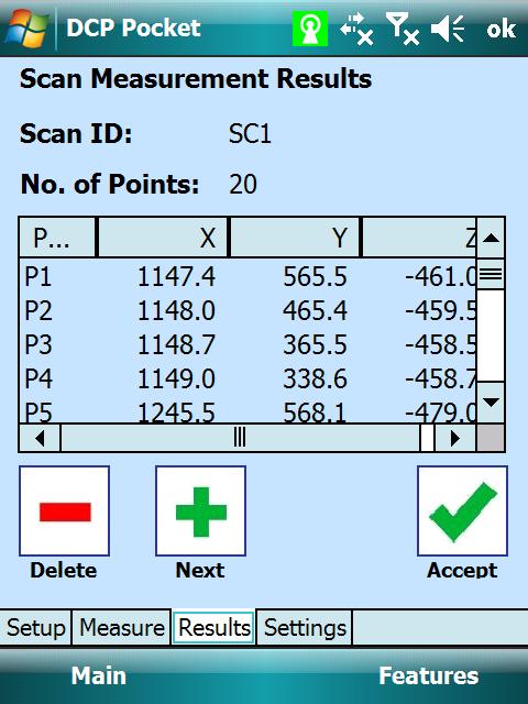 # Scan Points Measurement Progress Bar Results Scan