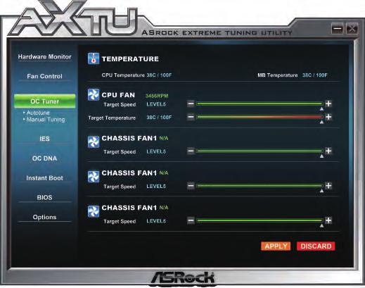 AXTU The All-in-1 Tuning Software ASRock Extreme Tuning Utility (AXTU) is an all-in-one software to fine-tune different features in an userfriendly interface, which includes Hardware Monitor, Fan