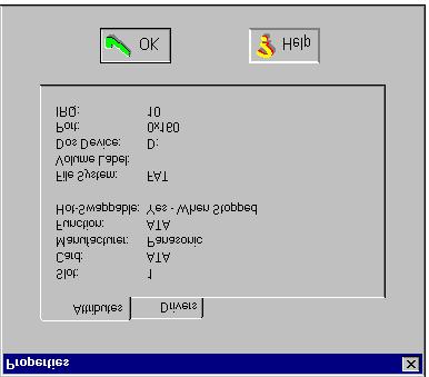 CARDWIZARD FOR WINDOWS NT Properties The Properties dialog boxes display information about the attributes and drivers which are used for a card.