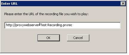 PC-Duo Master Guide The following syntax can be used to specify the URL of the recording file you wish to play: http://<webservername>/<recordingfile.