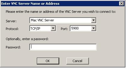 Master Operation Peer-to-Peer Connections to VNC Server The Master console includes a menu item Connection > Connect to VNC Server to