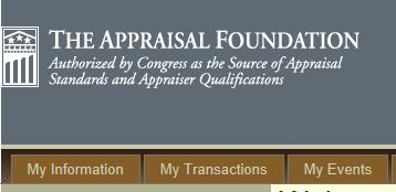Follow the instructions below if you already have a Foundation Account: To access your Foundation Account, go to The Appraisal Foundation's homepage www.appraisalfoundation.org.