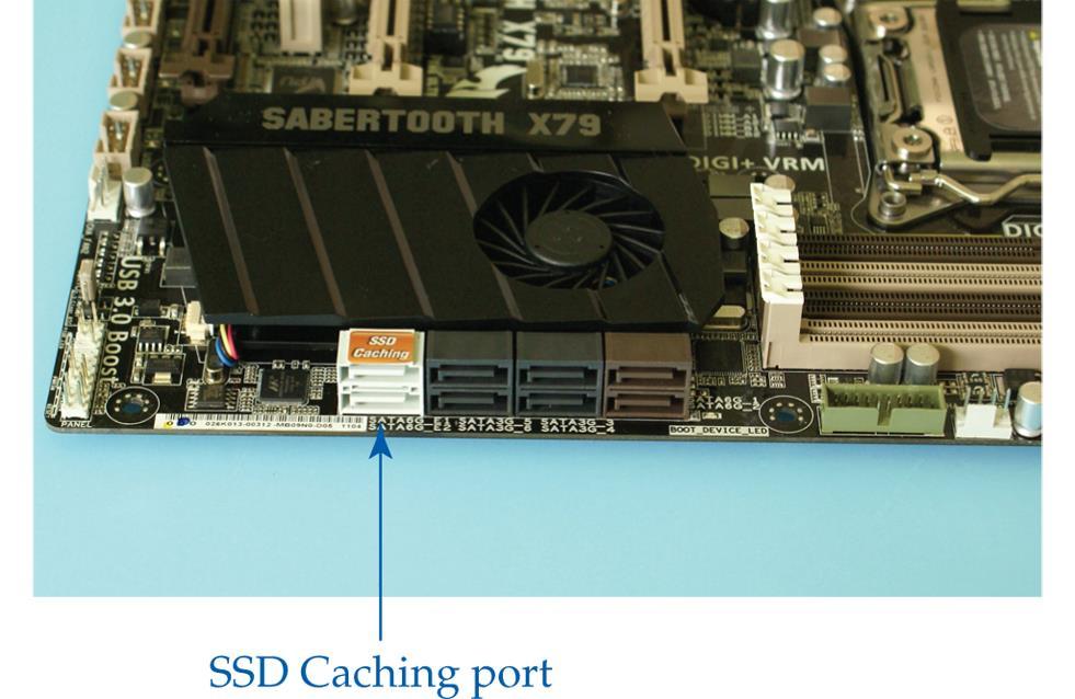 Solid-State Drives (Continued) Motherboard that