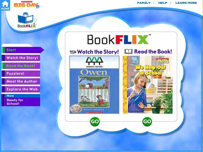 The Reading Pair Screen The Reading Pair Screen is the home screen for the video storybook and nonfiction ebook that make up the Reading Pair.