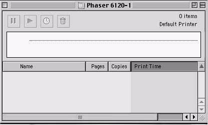 Checking Print Jobs To check the progress of print jobs, double-click the Phaser 6120 desktop printer icon.