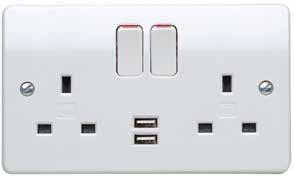 Technical Hotline +44 (0)68 56370 Logic Plus Gang Switchsocket Outlet with Integrated Dual USB Charging Capability WIRIG DEVICES Logic Plus 3A socket outlets and A USB charging outlets comply with BS