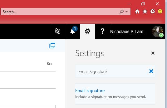 HOW TO ADD ICON TO OFFICE 365 Step 4: On the right side of the window click on the Settings gear