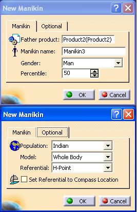 Fig. 6: Manikin of 50 th percentile of Indian population on optimized