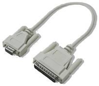 Cables DB9F to DB25M (RS-232) Extension Cable (Item# CA177) The CA177 is a standard AT-style RS-232 modem cable with a DB9F connector on one end and a DB25M connector on the other.