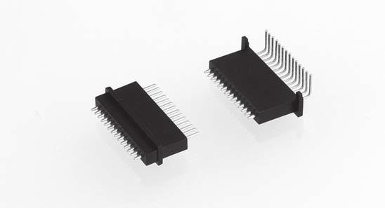 1.25 mm GRID / SINGLE ROW / SOLDER TAIL Fine pitch connectors with spring-loaded contacts (SLC), solder tail. High-rel contacts with clip, patented in-line design.
