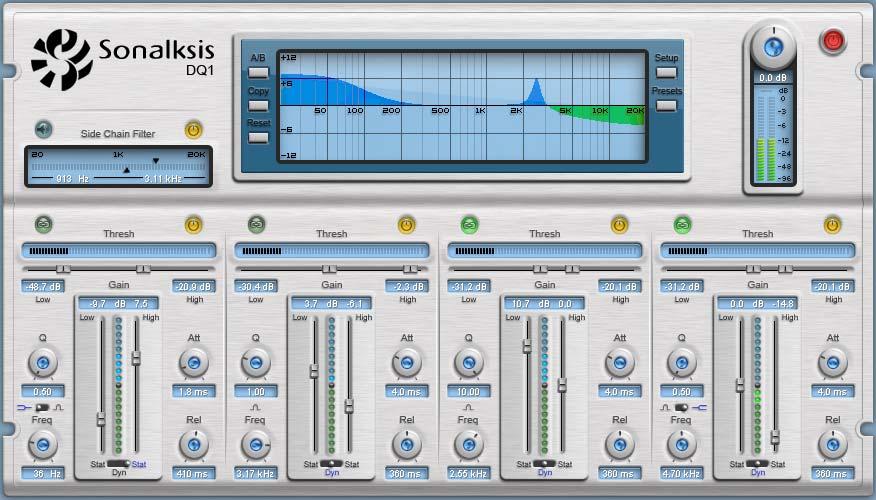 Sonalksis DQ1 Plug-in 1. Introduction Welcome to the SONALKSIS DQ1 audio plug-in for VST, Direct-X, RTAS and AudioUnit host technologies.