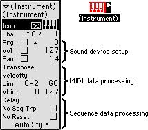 Select the Instrument nd from the Environment window s Edit menu, choose Select Cble Destintion. Fig.