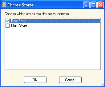 Select Tools / Stores. Select each store whose offline workstations will be managed by this server.