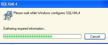 SQLXML4 is the last prerequisite to be configured. After all prerequisites are installed, click.