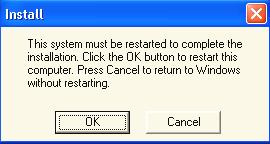 You must restart the workstation if any prerequisite components were installed.