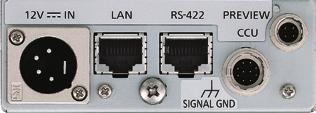 In addition to HD video signal output, SD downconverted video signal output (SDI, analog composite) comes as standard.