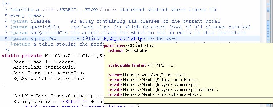 Documentation Generation Document code by, e.g., source code comments. IDEs support documentation language, e.g., Java doclets.