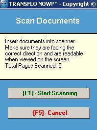 9. Now you are ready to scan. 10. Click the Scan Document (F1) button. 11.