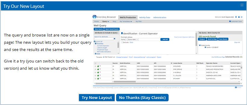 New Query/Browse List Layout You can now take advantage of s new Query layout that lets you view your query while also viewing the results No more skipping