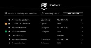 [GUI] CONTACTS> [WEB] CONTACTS> Figure 25: Contacts - View Subscribed Users' Presence Status If you have more numbers associated to the same