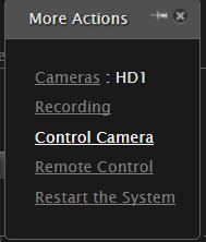 Figure 45: Plug Cameras in the upper USB slot Default Camera Preset In this release it is now possible to define a default camera preset from the XT Web Interface.