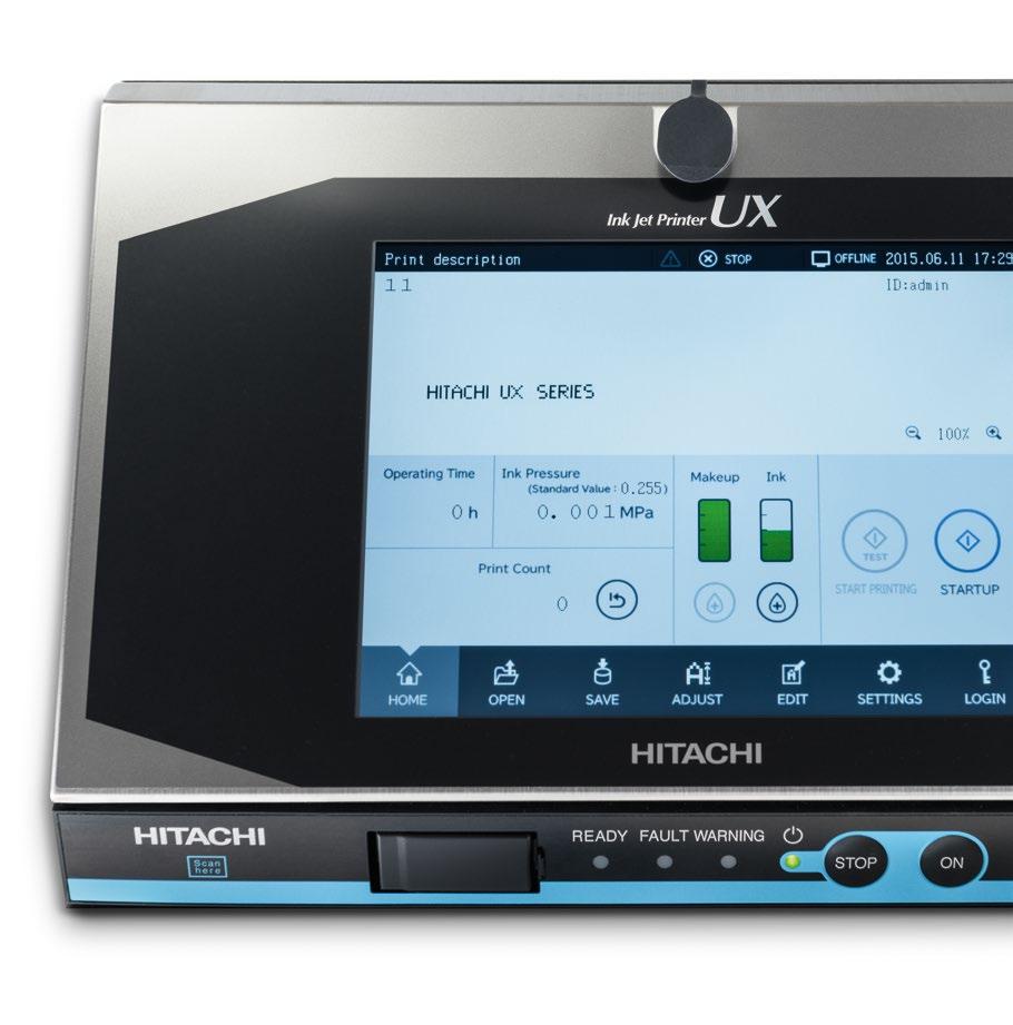 Easy to use Unique simplified user interface Our new, icon-based 10.4 inch full colour touch panel provides an easy and straightforward navigation.